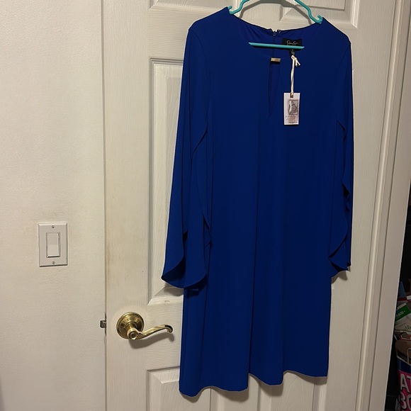 Jessica Simpson Blue Dress (Size 10) - Picture 3 of 9